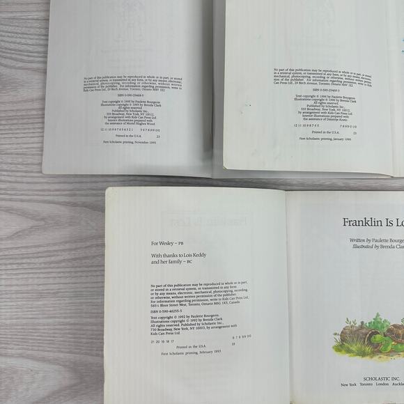 Lot of 7 Franklin the Turtle Paulette Bourgeois & Brenda Clark Storybook Series - Picture 12 of 13